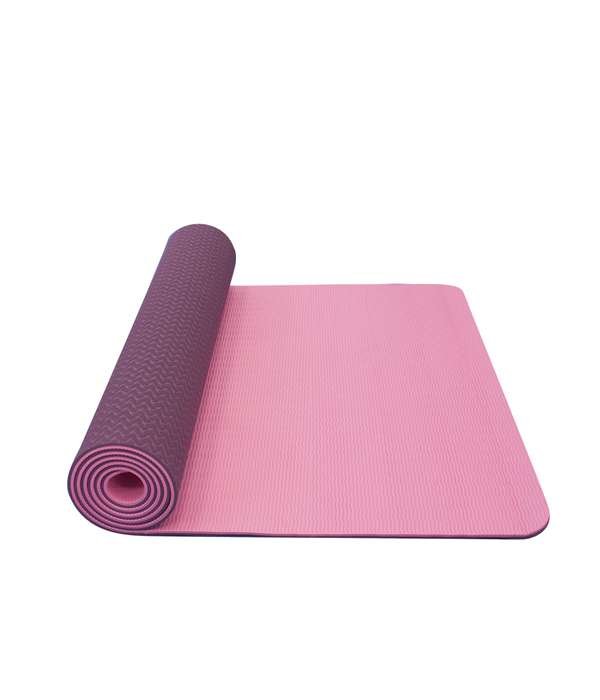 Yate Yoga Mat dvouvrstvá, růžová, 173 x 61 x 0,6 cm